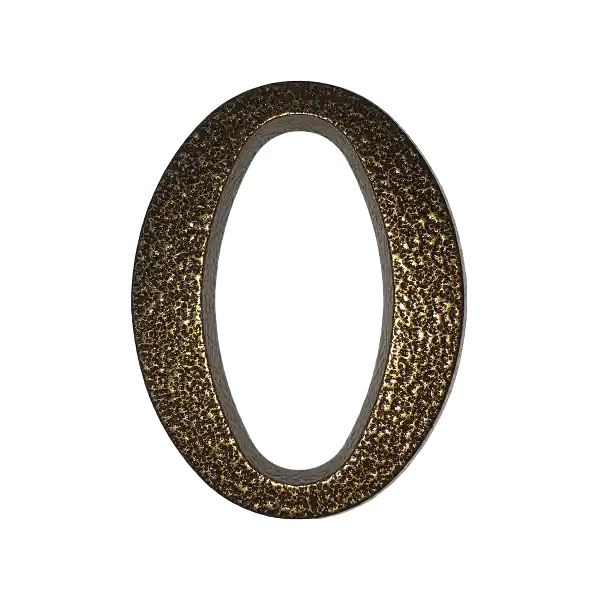 JKH HÁZSZÁM 0, ALUMÍNIUM 10 CM BARNA SB Csak ma