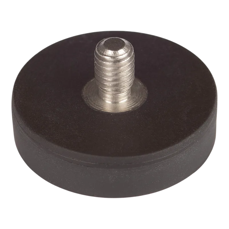 Autentikus Suki korongmágnes 25mm menetes szárral, gumibevonatos neodímium