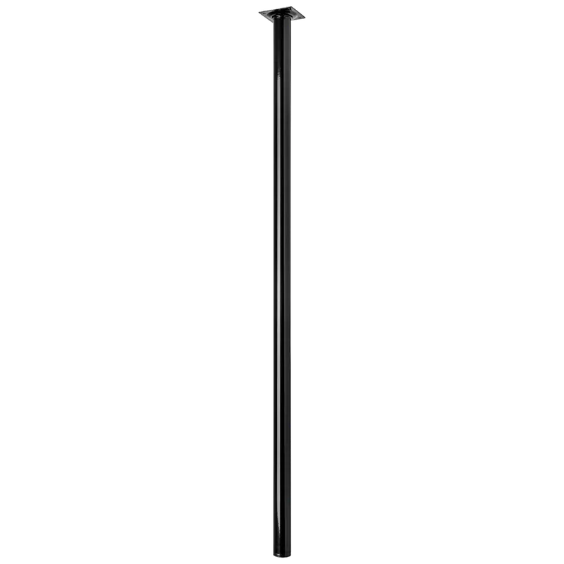 Pénzvisszafizetés Bútorláb D30x900mm fém fekete hengeres