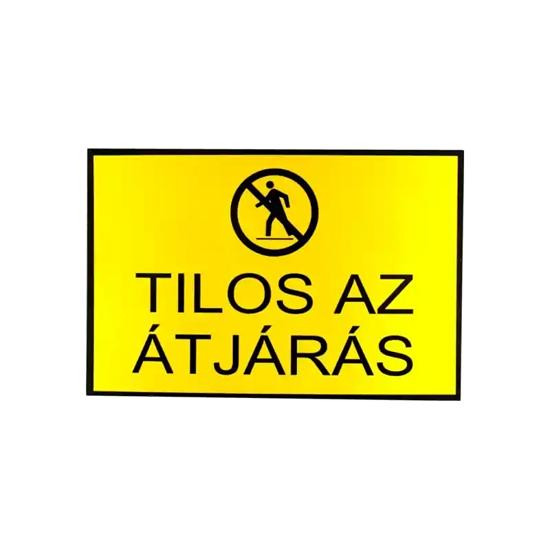 Utolsó esély JKH INFORMÁCIÓS TÁBLA A4, MŰANYAG \\