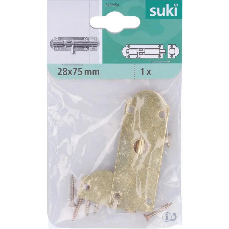 Népszerű SUKI TOLÓZÁR 75MM SÁRGARÉZ