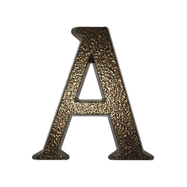 JKH HÁZSZÁM A, ALUMÍNIUM 10 CM BARNA SB Expressz szállítás