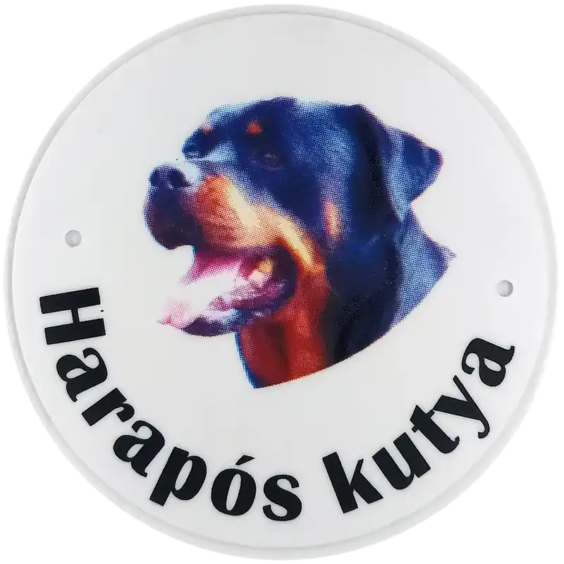 JKH INFORMÁCIÓS TÁBLA 9.5CM MŰANYAG ROTTWEILER Kiárusítás