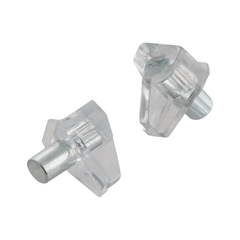 Biztonságos fizetés SUKI MŰANYAG POLCTARTÓ+SZEG 5MM KRÓMOZOTT 40DB/CSM