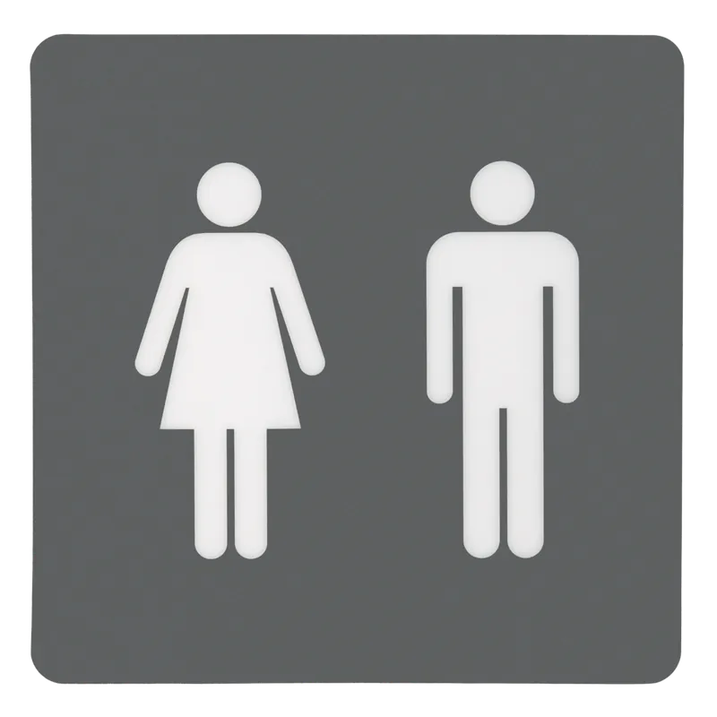 Ingyenes szállítás Suki információs tábla öntapadós WC 100x100mm szürke