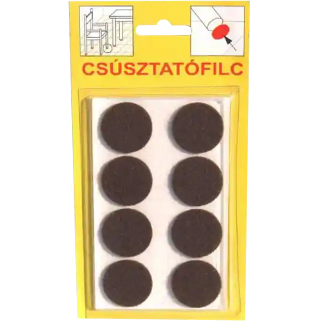 JKH CSÚSZTATÓFILC 16MM (20DB) BARNA, ÖNTAPADÓS Autentikus