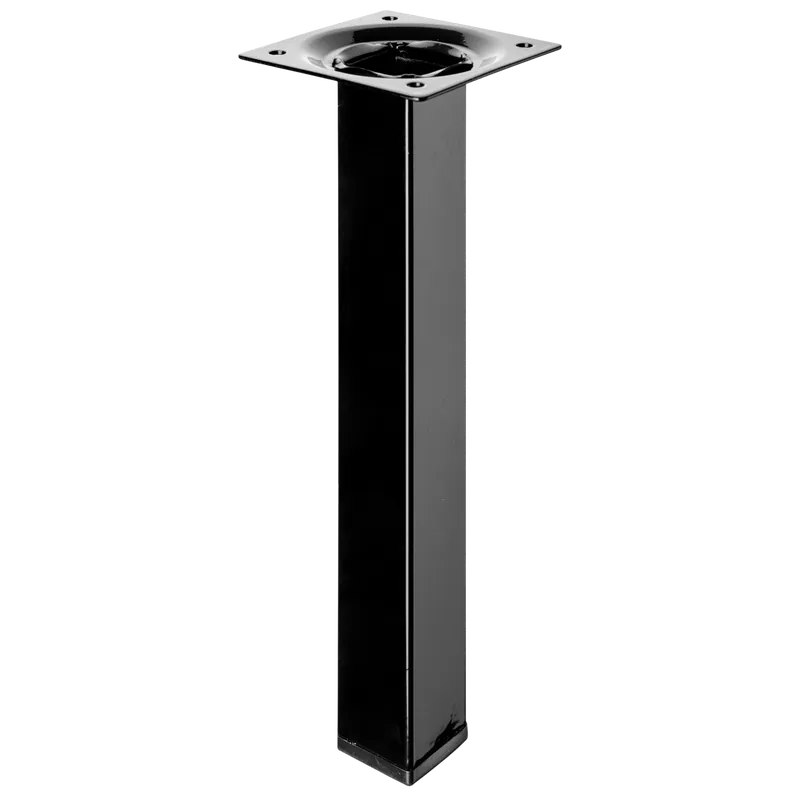 Gyors szállítás Bútorláb 25x25x200mm fém fekete négyszögletes