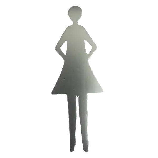 JKH ÖNTAPADÓS FÉM TÁBLA MATT EZÜST NŐI Akció