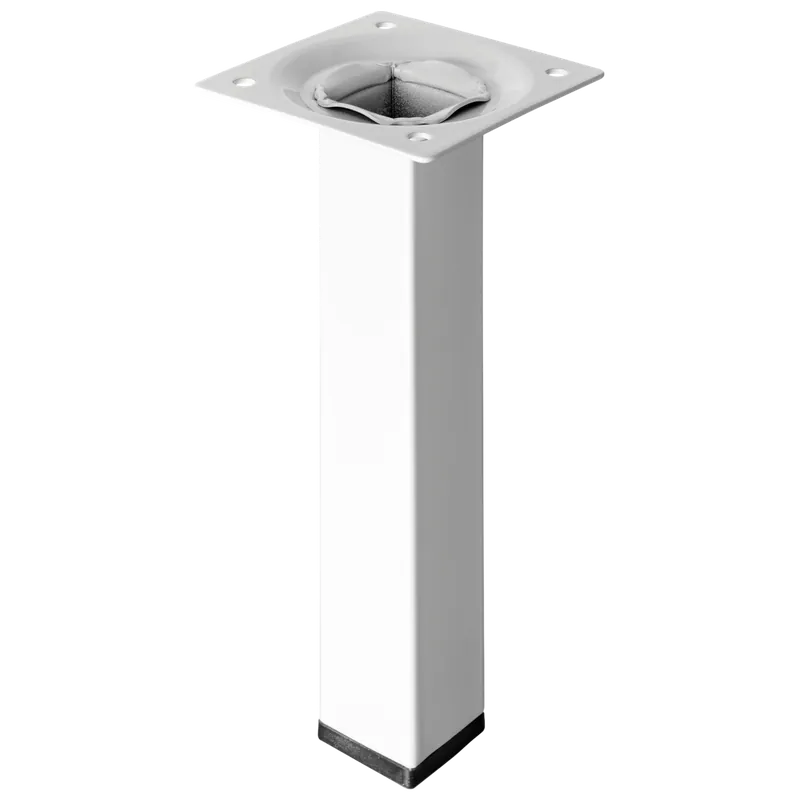 Rendeld meg most Bútorláb 25x25x150mm fém fehér négyszögletes
