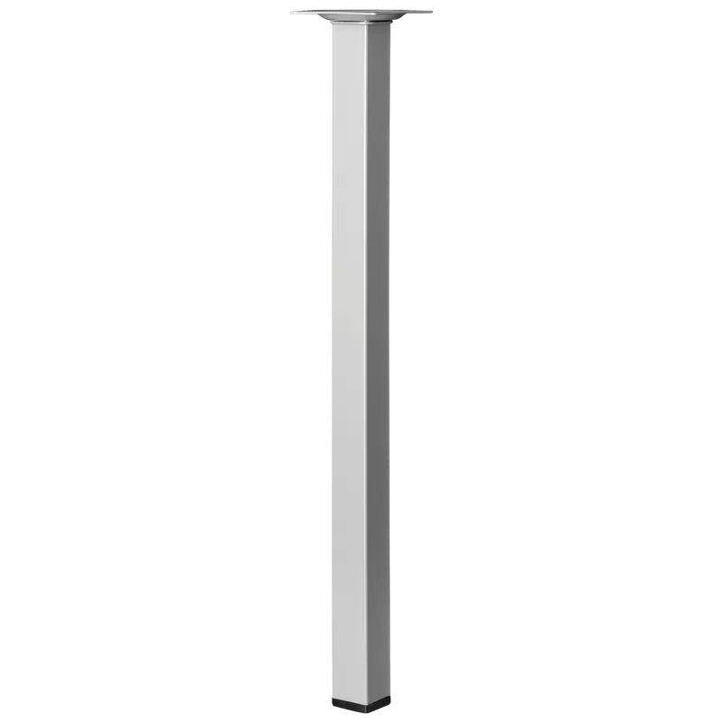 Ingyenes szállítás Bútorláb 25x25x800mm fém, szürke, négyszögletes