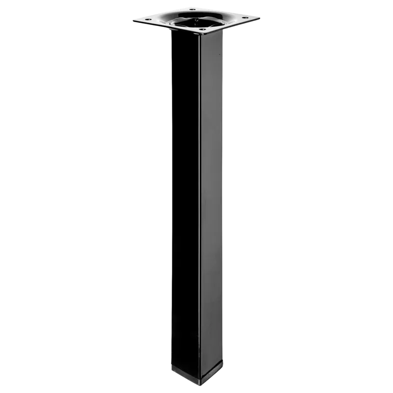 Prémium Bútorláb 25x25x300mm fém, fekete, négyszögletes