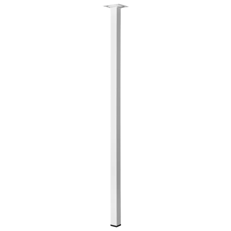 Bútorláb 25x25x800mm fém, fehér, négyszögletes Eredeti