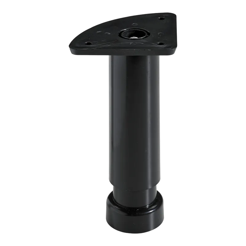 Bútorláb állítható D32x130-180mm műanyag, fekete, hengeres Pénzvisszafizetés