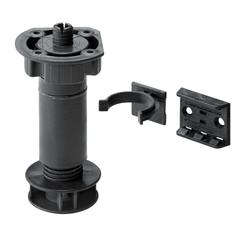 Olcsó Bútorláb állítható D25x100-120mm műanyag fekete 4db