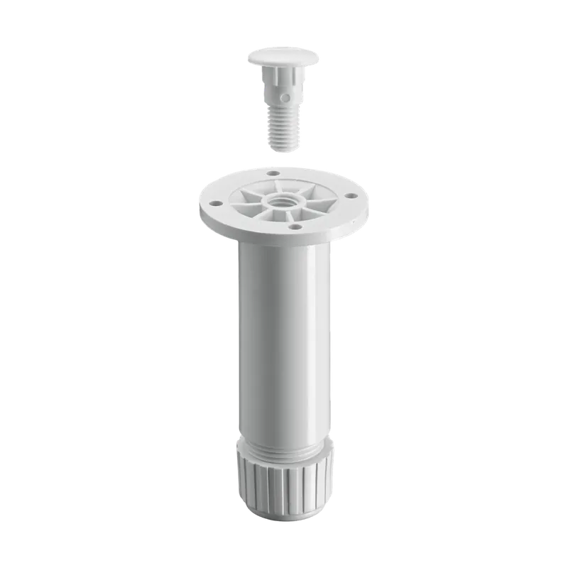 Bútorláb állítható D30x100-110mm műanyag, fehér, hengeres Utolsó esély