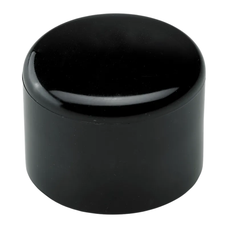 Népszerű Végelzáró sapkák D30mm műanyag fekete hengeres 4db/cs