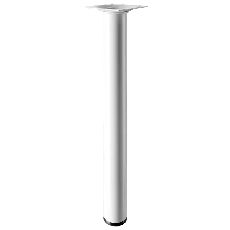 Alacsony ár Bútorláb D30x300mm fém fehér hengeres