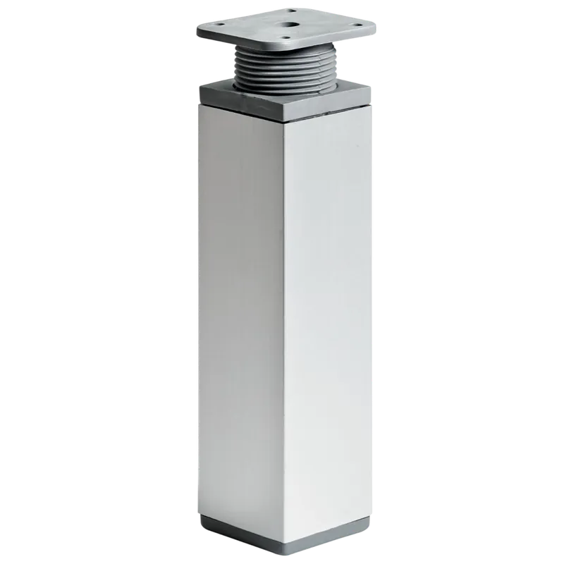 Eredeti Bútorláb 40x40x150-165mm műanyag szürke négyszögletes