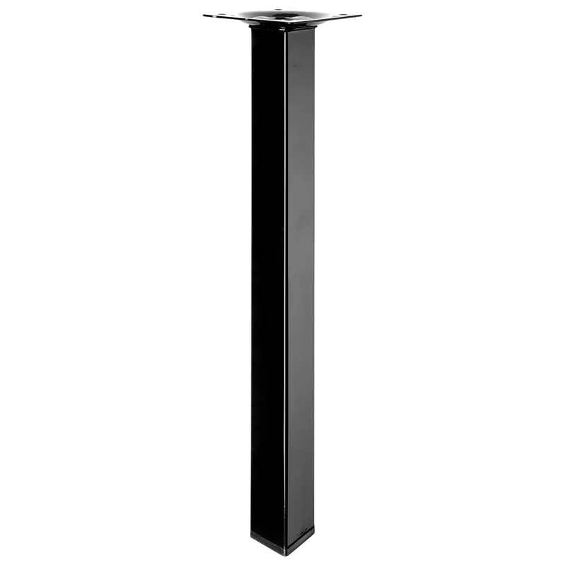 Bútorláb 25x25x250mm fém fekete négyszögletes Gyors szállítás