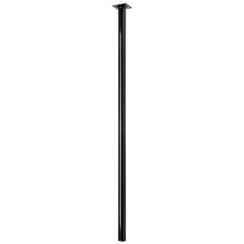 Bútorláb D30x800mm fém fekete hengeres Ingyenes szállítás