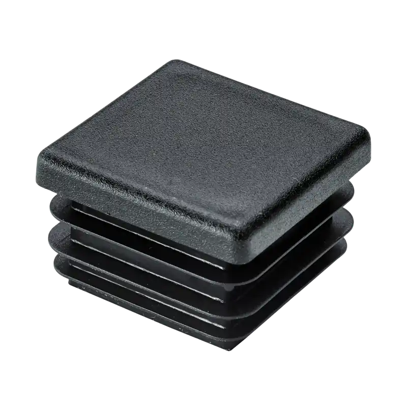 Népszerű Végelzáró dugó 40x40mm műanyag fekete négyzetalakú