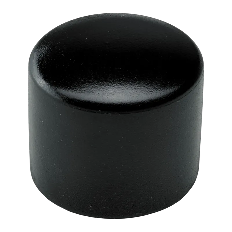 Kiváló minőség Végelzáró sapkák D25mm műanyag fekete hengeres 4db/cs