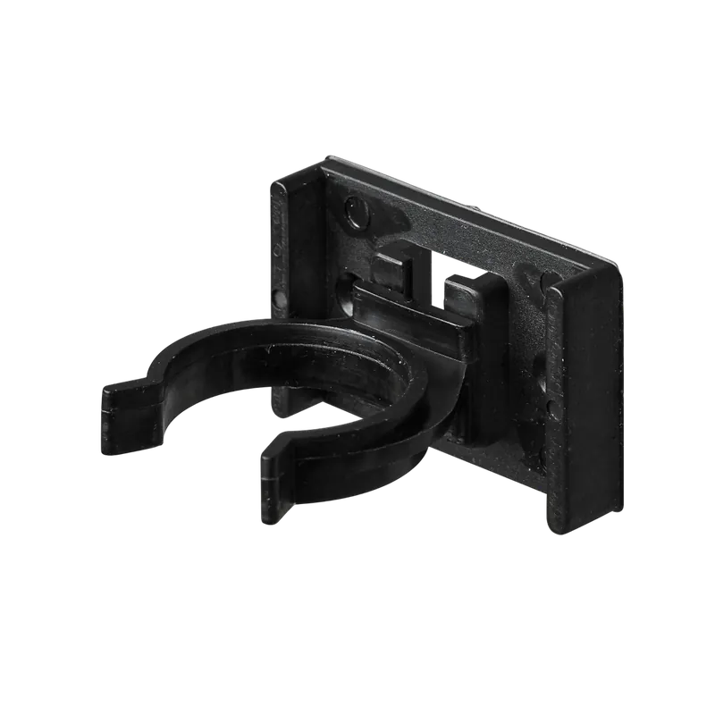 Lábazat tartó klip D25mm műanyag fekete 2db/cs Expressz szállítás