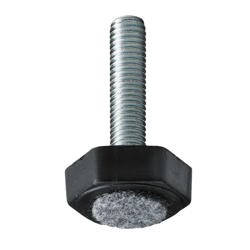 Állítócsavar filccel M8 D30mm fém-műanyag, 4db Kiárusítás