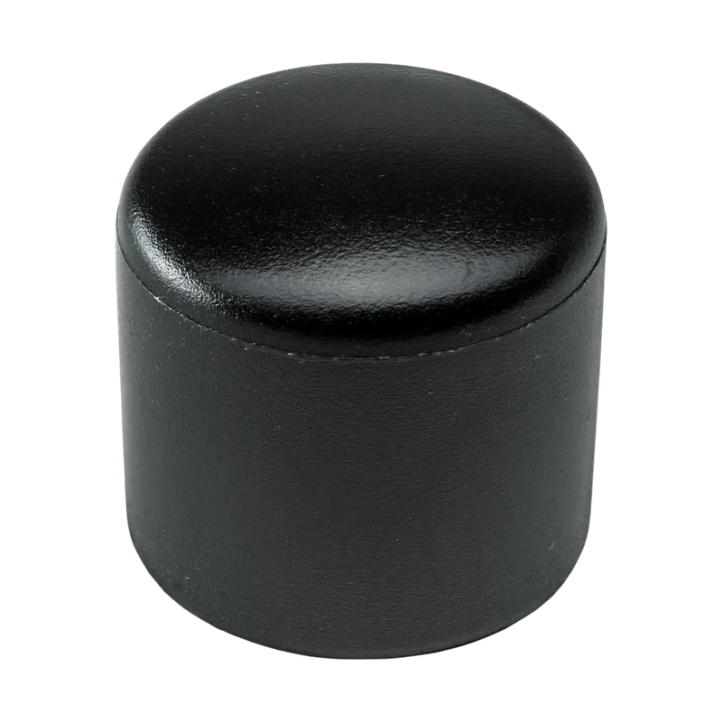 Végelzáró sapkák D20mm műanyag, fekete hengeres Újdonság