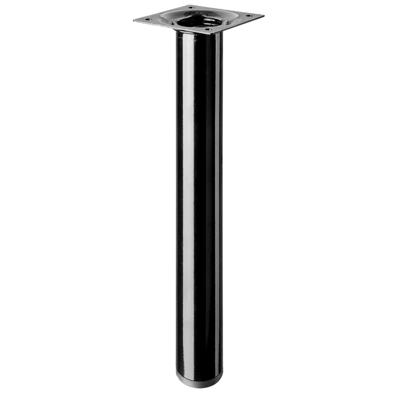 Biztonságos fizetés Bútorláb D30x250mm fém fekete hengeres