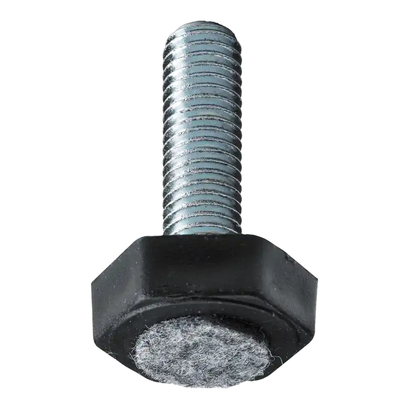 Újdonság Állítócsavar filccel M10 D30mm fém-műanyag