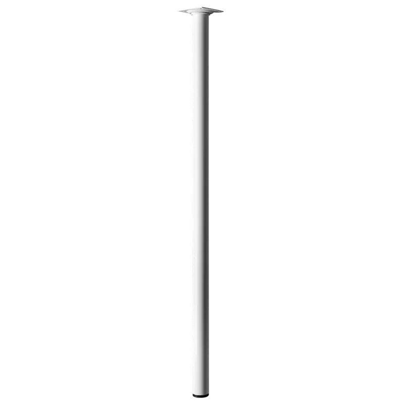 Akció Bútorláb D30x800mm fém fehér hengeres