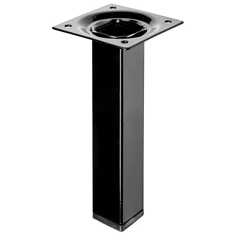 Bútorláb 25x25x150mm fém fekete négyszögletes Eredeti