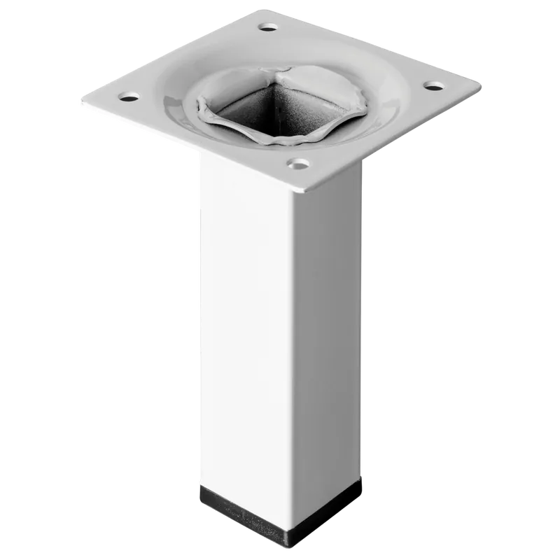 Eredeti Bútorláb 25x25x100mm fém fehér négyszögletes