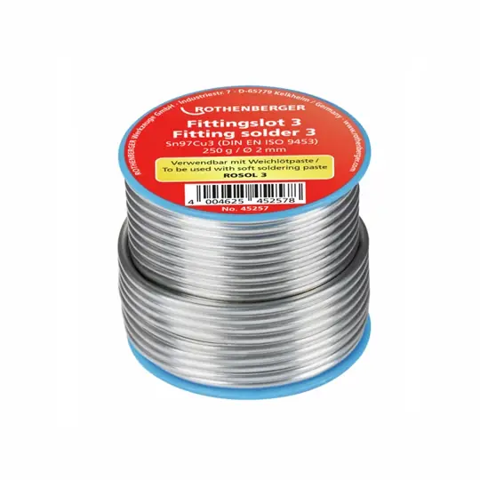Ajánlat Rothenberger Forrasztó ón 250g/3mmSn97Cu3