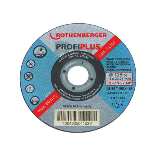 Rothenberger Inox Profi Plus 10db vágókorong 125x1x22mm Kedvezmény