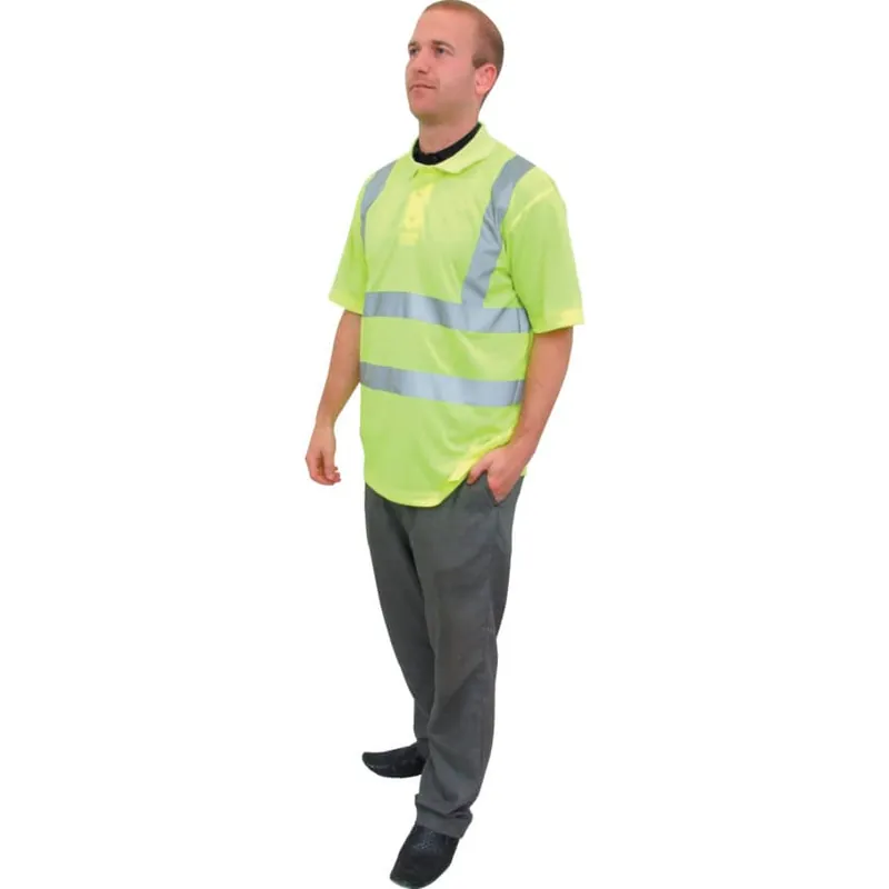 HI-VIS POLO SHIRT (EN20471)YELLOW(L) Népszerű