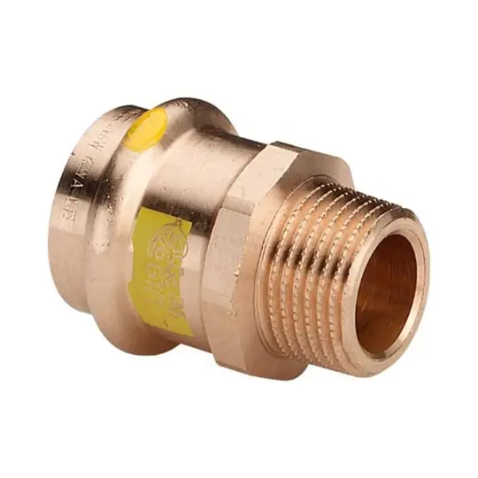 Viega Profipress G átmeneti csatlakozó külső menetes idom, 22 x 1/2" KM, préselhető, SC-Contur, vörösöntvény, gázra Eredeti