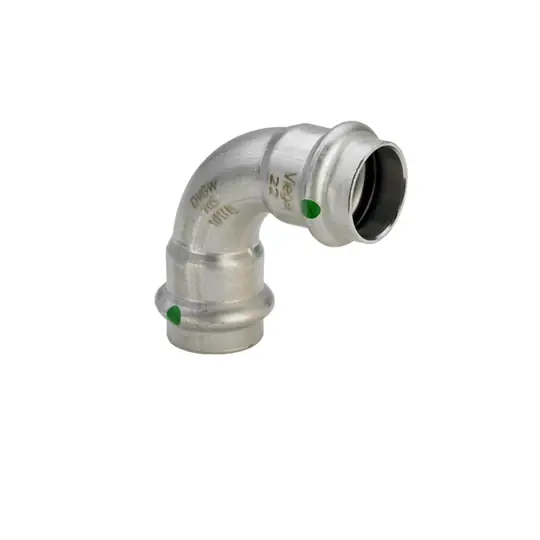 Viega Sanpress Inox könyök idom, 42 BB, préselhető, SC-Contur, rm. acél Kiváló minőség