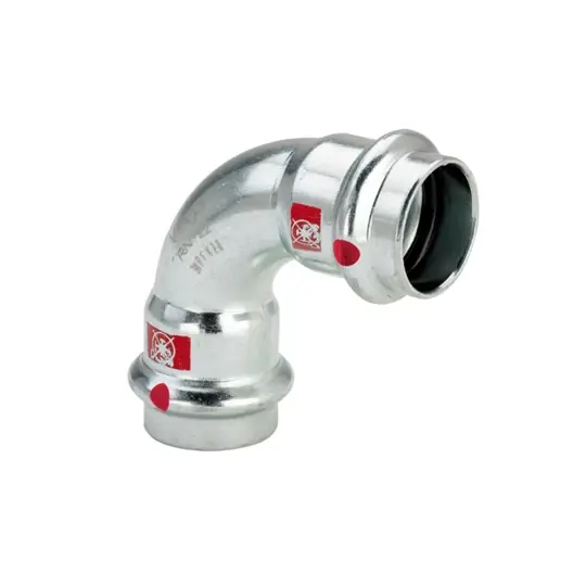 Viega Prestabo könyök idom, 18 BB, préselhető, SC-Contur, acél, horganyzott Kedvezmény