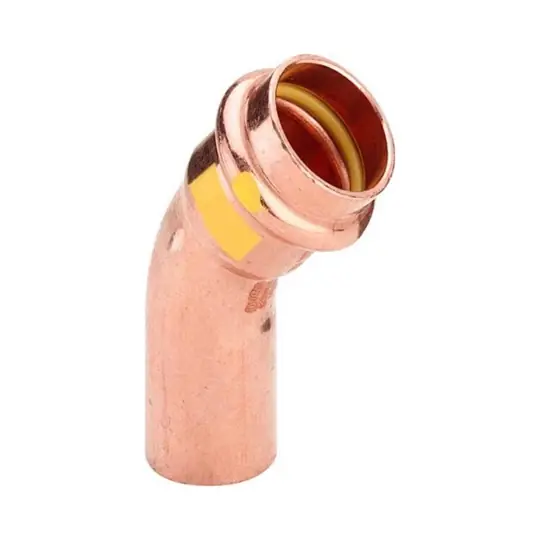 Viega Profipress G ív idom, 45°, 22 KB, préselhető, SC-Contur, vörösréz, gázra Akció