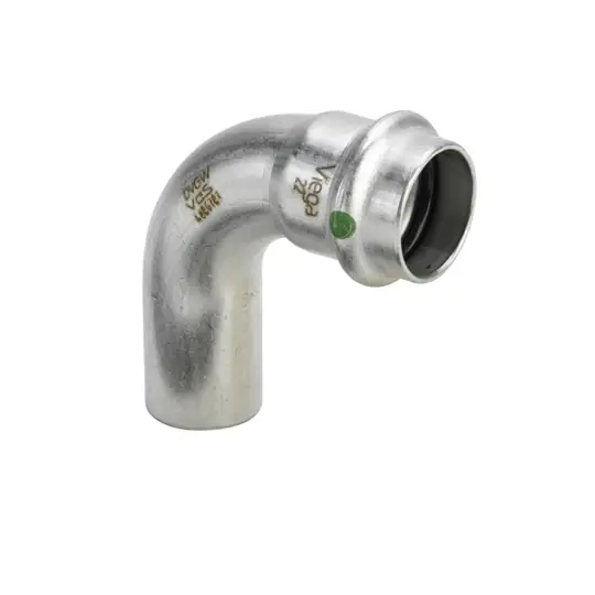 Viega Sanpress Inox könyök idom, 42 KB, préselhető, SC-Contur, rm. acél Olcsó