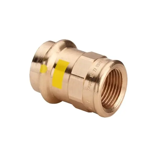 Viega Profipress G átmeneti csatlakozó belső menetes idom, 22 x 1" BM, préselhető, SC-Contur, vörösöntvény, gázra Rendeld meg most