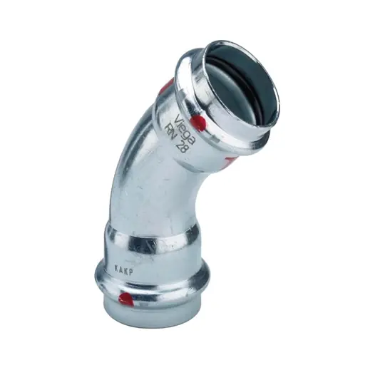 Viega Prestabo ív idom, 45°, 18 BB, préselhető, SC-Contur, acél, horganyzott Eredeti