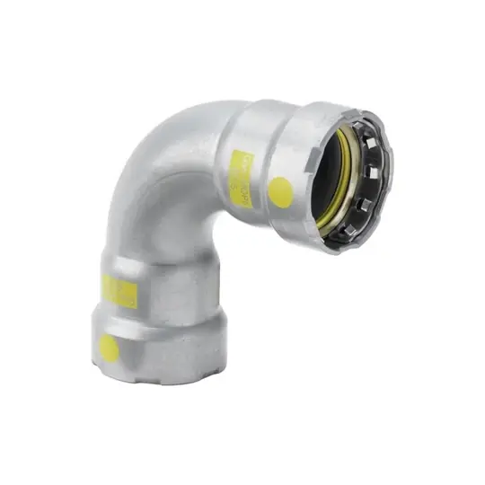 Viega Megapress G könyök, 90°-os, 5/4", BB, horganyzott acél, gázra Ingyenes szállítás