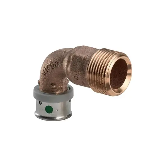 Viega Pexfit Pro könyök idom, külső menetes, 40 - 5/4" KM, préselhető, SC-Contur, vörösöntvény Biztonságos fizetés