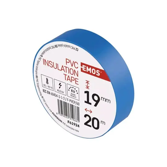 Alacsony ár Emos szigetelőszalag PVC 19 mm x 20 fm kék F61924
