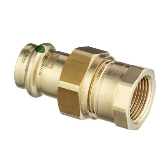 Viega Profipress/Sanpress hollandis belső menetes csatlakozó, 15 - 3/4" BM, préselhető, SC-Contur, szilíciumbronz Pénzvisszafizetés