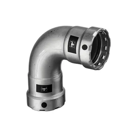 Viega Megapress könyök, 90°-os, 1/2", BB, horganyzott acél Expressz szállítás