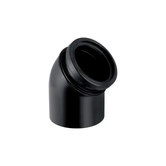 Prémium Geberit PE csatlakozókönyök 45° csatlakozó tokkal, fali WC-hez: d=110mm, d1=90mm